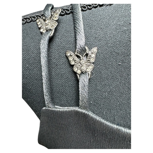 CDC Vintage Gray Silver Cocktail Dress Size 8 - Picture 3 of 11